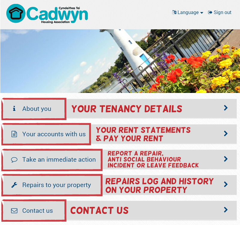 MY CADWYN APP HOME SCREEN GUIDES