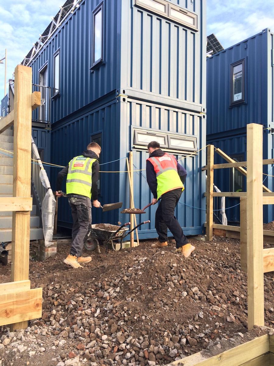 cargo house on site