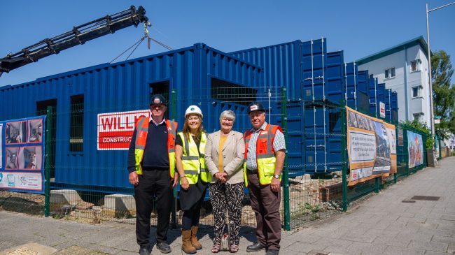 L R Roy Orchad Kath Williams Cllr Lynda Thorne Paul Cachia