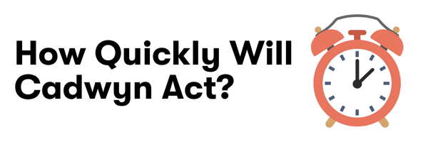 How Quickly Will Cadwyn Act?